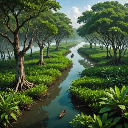 Самые красивые мангровые леса: Сундарбан и Амазонка